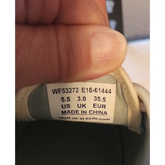 Kate Spade New York Keds glitter sneakers cream color size 5.5 - Picture 5 of 9